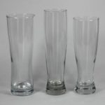 Three Footed Pilsner Glasses